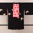 黒地雀の羽織　正面