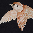 黒地雀の羽織　質感・風合