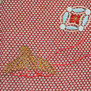 膨れ織りに柴束文様訪問着　質感・風合