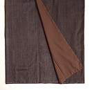 本場結城縞の片身代わり袷　上前