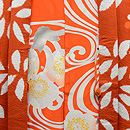 南天の刺繍羽織　羽裏