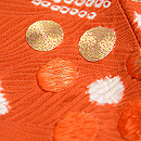 南天の刺繍羽織　質感・風合