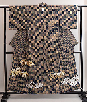 疋田に光琳文様付下