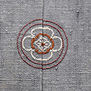 本場結城に渡り裂押し絵の付下　質感・風合