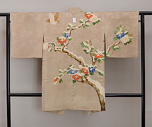 雪持ち椿文様羽織