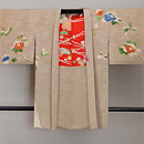 雪持ち椿文様羽織　正面