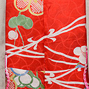 雪持ち椿文様羽織　羽裏