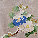 雪持ち椿文様羽織　質感・風合