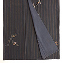 黒地柴垣に光琳梅の付下　上前