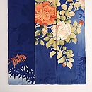 春サザンカに手向山の訪問着　上前