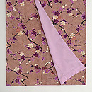 京紫地梅枝文様小紋　上前