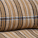 丹波木綿辛子色格子袷　質感・風合