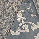 両裾文様絽の江戸小紋　質感・風合