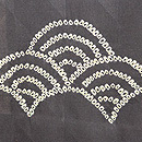 青海波と千鳥、紋錦紗の単衣羽織　質感・風合