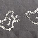 青海波と千鳥、紋錦紗の単衣羽織　質感・風合