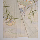 御池に千鳥文様絽の付下　上前