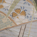 御池に千鳥文様絽の付下　質感・風合