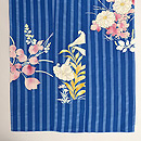 四季の花文様一方付け単衣　上前