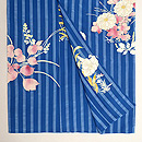 四季の花文様一方付け単衣　上前