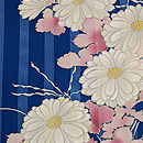 四季の花文様一方付け単衣　質感・風合