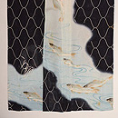 網代文に若鮎絽の付下　上前