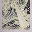 皆川月華作 怒涛文様袷訪問着　上前