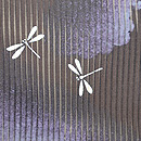 夏空に群れトンボ縦絽の羽織　質感・風合