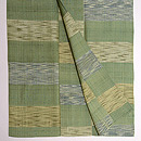 横段生紬単衣　上前