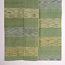 横段生紬単衣　上前