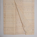 木版染め麻の変わり織　上前