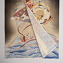 源平物語文様夏黒留袖　上前