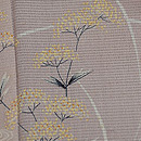 葡萄色秋草両褄模様色留袖　質感・風合