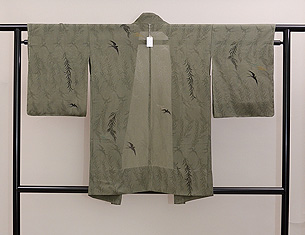 柳に燕単衣羽織
