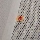 白地十字絣塩沢紬単衣　証紙