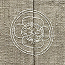 本場結城紬白鼠色袷　背紋