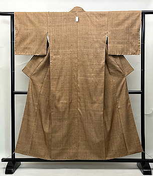 本真綿煤竹色の袷