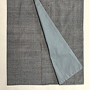 子持ち縞信州紬　上前