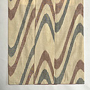 太子間道文様本場結城縮袷　上前