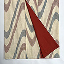 太子間道文様本場結城縮袷　上前