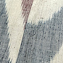 太子間道文様本場結城縮袷　質感・風合