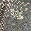 格子に琉球文様久米島紬 質感・風合