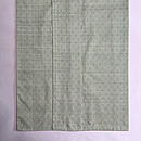 白緑色石畳文様紬袷 もとじ製 上前