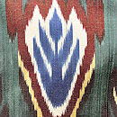 ウズベキスタン アドラスの羽織　質感・風合