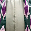 ウズベキスタン アドラスの羽織　羽裏