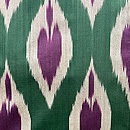 ウズベキスタン アドラスの羽織　質感・風合