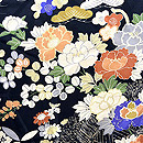 七宝に四季の花文様羽織　質感・風合