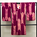 ビロード地絞りのコート　正面