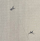 投網文様単衣羽織　質感・風合