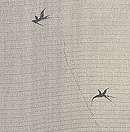 投網文様単衣羽織　質感・風合