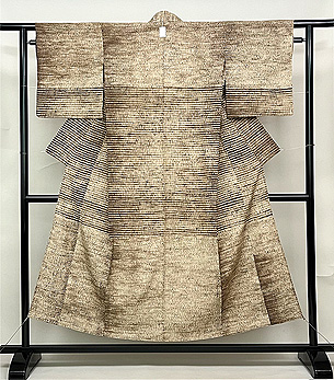 板締め絞り絽付下